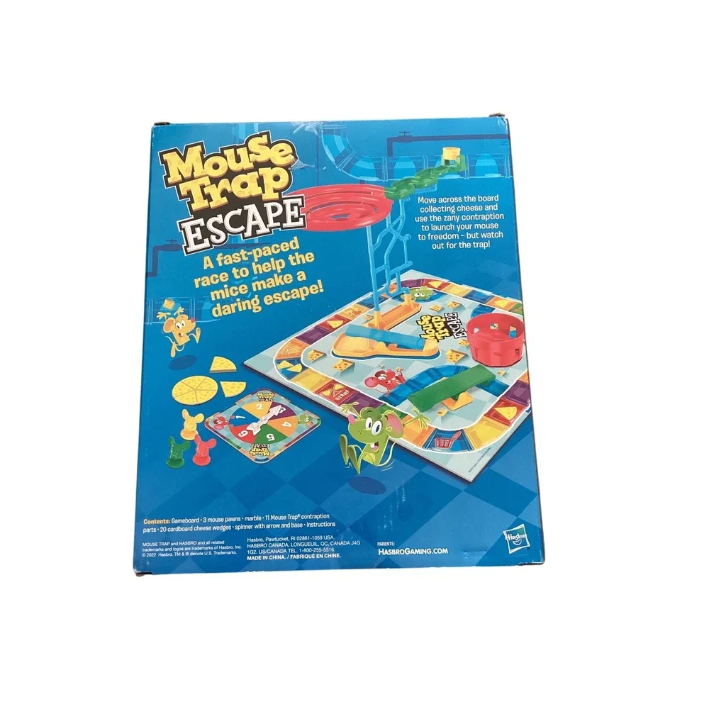 Hasbro Gaming Mouse Trap Escape Board‎ Game Kids Family Action Game 2-3 Players